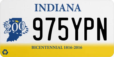 IN license plate 975YPN