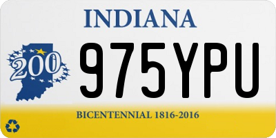 IN license plate 975YPU
