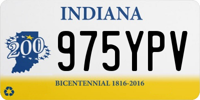 IN license plate 975YPV