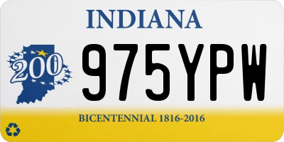 IN license plate 975YPW