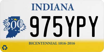 IN license plate 975YPY