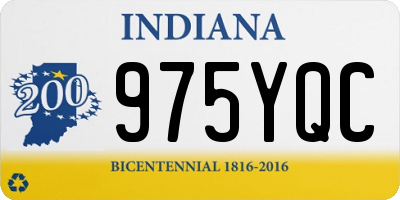 IN license plate 975YQC