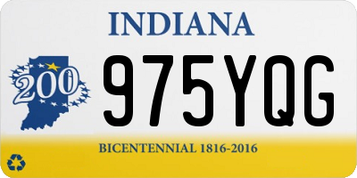 IN license plate 975YQG