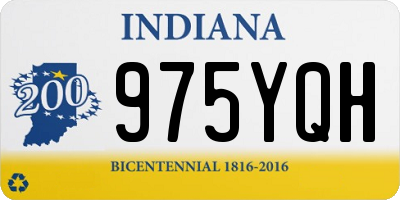 IN license plate 975YQH
