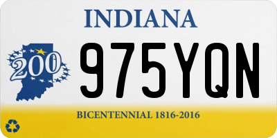 IN license plate 975YQN
