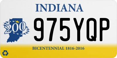 IN license plate 975YQP