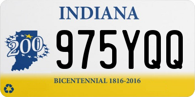 IN license plate 975YQQ