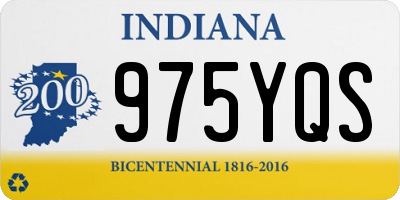 IN license plate 975YQS