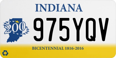 IN license plate 975YQV