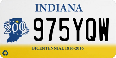 IN license plate 975YQW