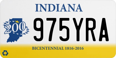 IN license plate 975YRA