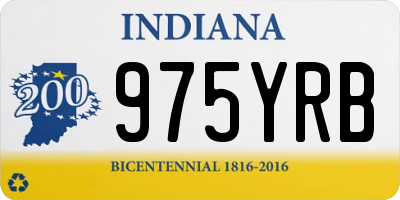 IN license plate 975YRB