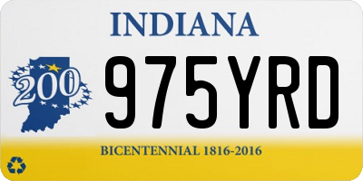 IN license plate 975YRD