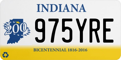 IN license plate 975YRE