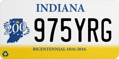 IN license plate 975YRG