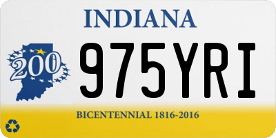 IN license plate 975YRI