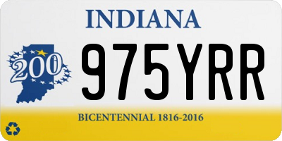 IN license plate 975YRR