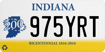 IN license plate 975YRT