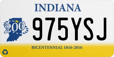 IN license plate 975YSJ