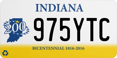 IN license plate 975YTC