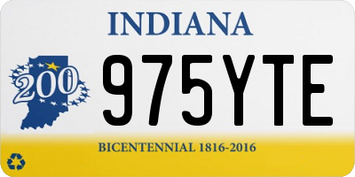 IN license plate 975YTE