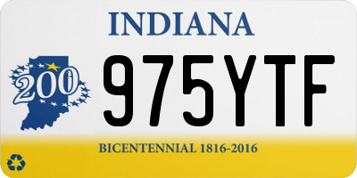 IN license plate 975YTF