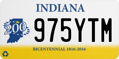 IN license plate 975YTM