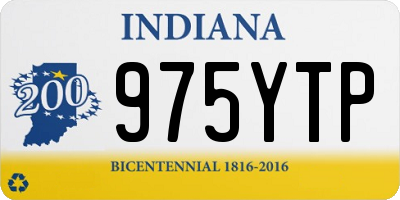 IN license plate 975YTP