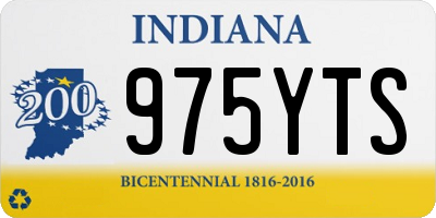 IN license plate 975YTS
