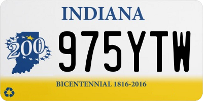IN license plate 975YTW