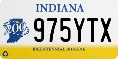 IN license plate 975YTX