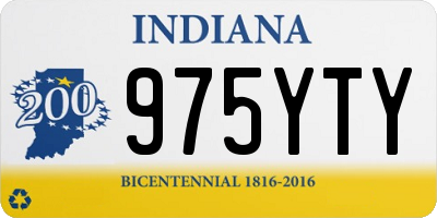 IN license plate 975YTY
