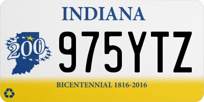 IN license plate 975YTZ