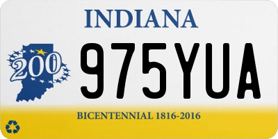 IN license plate 975YUA