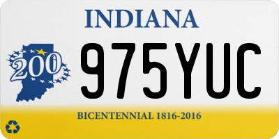 IN license plate 975YUC