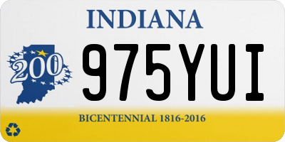 IN license plate 975YUI