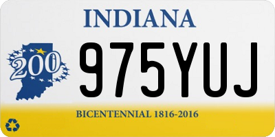 IN license plate 975YUJ