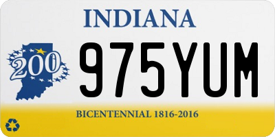 IN license plate 975YUM