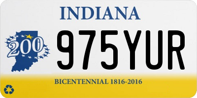 IN license plate 975YUR