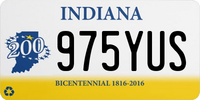 IN license plate 975YUS