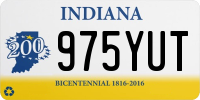 IN license plate 975YUT