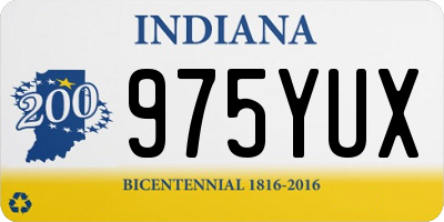 IN license plate 975YUX