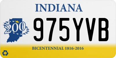 IN license plate 975YVB