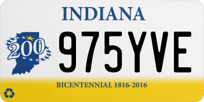 IN license plate 975YVE