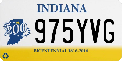 IN license plate 975YVG