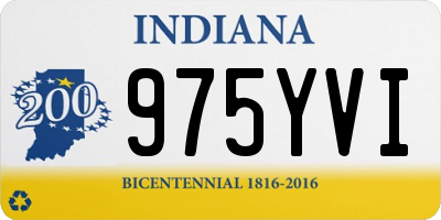 IN license plate 975YVI