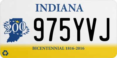 IN license plate 975YVJ