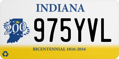 IN license plate 975YVL