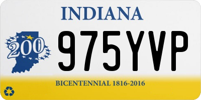 IN license plate 975YVP