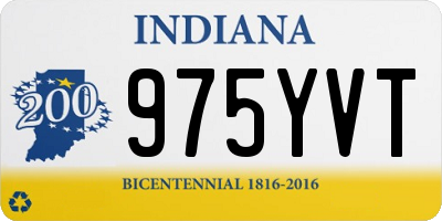 IN license plate 975YVT